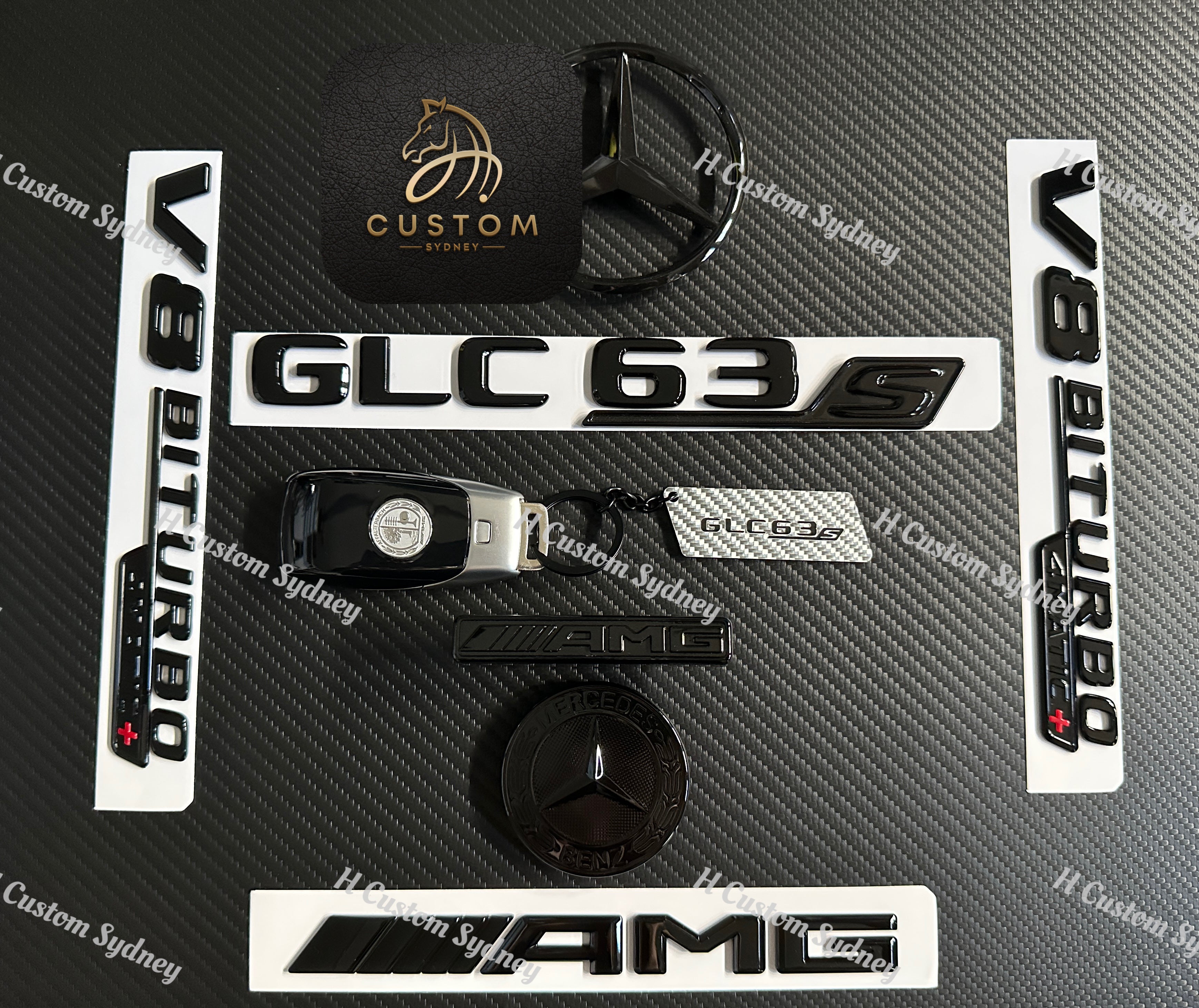 Gloss Black GLC63S AMG Badge Package – Full Set For X253 (Exclusive Pack)