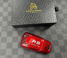 Load image into Gallery viewer, RS Premium Fiber Key Fob Cover For Audi RS4 RS5 TTRS R8 Custom Made