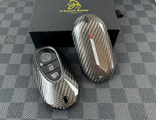 Load image into Gallery viewer, Premium Carbon Fiber Key Fob Cover Case For Mercedes AMG New C E GLC S EQ Class W206 X254 W223 C236 W214 X290 Exclusive Made