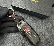 Load image into Gallery viewer, SQ7 Genuine Carbon Fiber Key Fob Cover Pack For Audi SQ7 2020-2024 New Model Exclusive Made