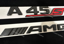 Load image into Gallery viewer, A45S Matte Black Full Badges Emblems Package For Mercedes A45S W177 Exclusive Pack