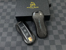 Load image into Gallery viewer, Luxury Carbon Fiber Key Fob Cover Case Fit For Porsche Car Key Fob Exclusive Mansory Edition