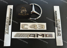 Load image into Gallery viewer, Chrome OEM C43 Badges Pack For Mercedes New C43 W206 S206 Model