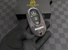 Load image into Gallery viewer, Brabus Style Luxury Carbon Fiber Key Fob Cover Case For Mercedes AMG New C E GLC S EQ Class W206 X254 W223 C236 W214 X290 Exclusive Made