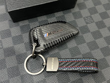 Load image into Gallery viewer, M2CS Genuine Carbon Fiber Keyring Key Fob Cover Pack For BMW New M2CS G87 2023-2026 Custom Made