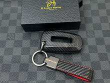 Load image into Gallery viewer, Premium Carbon Fiber Key Fob Cover Keychain Pack For Ford Ranger Raptor