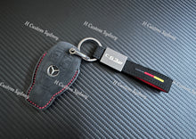 Load image into Gallery viewer, C63S Alcantara Keyring Keychain Key Cover For Mercedes C63S W205 AMG Custom Made Exclusive Gift