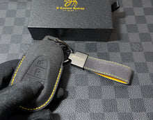 Load image into Gallery viewer, Premium Alcantara Edition One Key Cover Keychain Set for Mercedes W214 W223 W206 X254 C236 CLE EQE EQS GLC E-Class S-Class AMG Luxury Gift Exclusive Made