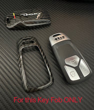 Load image into Gallery viewer, Carbon Edition Genuine Carbon Fiber Key FOB Cover For Audi RS4 RS5 S4 S5 SQ5 SQ7 TTS TTRS Exclusive Made