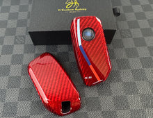 Load image into Gallery viewer, Premium Fiber Key Fob Cover For BMW New X5 X6 X7 LCI New Generation Key Exclusive Made