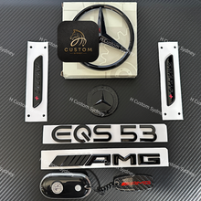 Load image into Gallery viewer, Gloss Black EQS53 Badges Package For Mercedes EQS53 V297 Exclusive Pack