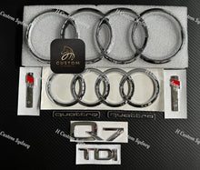 Load image into Gallery viewer, OEM Chrome Q7 TDI Badges Package For Audi Q7 Sline 4M 2016-2023 Models