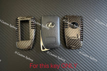 Load image into Gallery viewer, LX570 Genuine Carbon Fiber Keyring Key Fob Cover For Lexus LX570 Model Custom Made Exclusive Gift