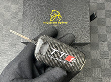 Load image into Gallery viewer, Genuine Carbon Fiber Key FOB Cover Case For Audi MK2 TTS TTRS Exclusive Made