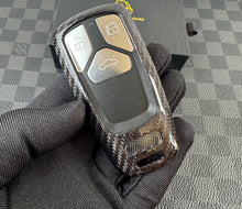 Load image into Gallery viewer, Genuine Carbon Fiber Key FOB Cover Case For Audi MK3 TTS TTRS Exclusive Made