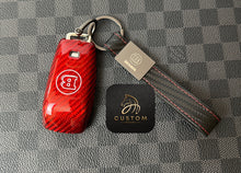 Load image into Gallery viewer, Brabus Style Premium Fiber Key Fob Cover Case For Mercedes AMG Model A45s CLA45s C63s E63S GLB35 GLC63S GLE63s C43 E53 G63 Exclusive Made