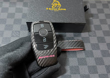 Load image into Gallery viewer, Luxury Genuine Carbon Fiber Key Cover Case For Mercedes AMG Model A C E CLA GLC GLE GLS Class Custom Made Limited Pink Edition