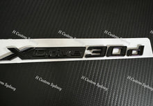 Load image into Gallery viewer, Gloss Black X5 Xdrive 30d Full Badges Emblem For BMW X5 G05 G05 LCI 2019-2026 Exclusive Pack