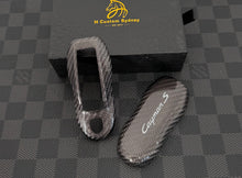 Load image into Gallery viewer, Luxury Real Carbon Fiber Key Shell Case Keychain Pack for Porsche Cayman S Exclusive Edition