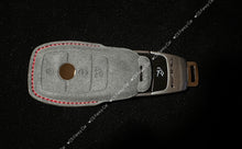 Load image into Gallery viewer, Premium Alcantara Leather Key Fob Cover Case For Mercedes AMG C63s C43 model Custom Made Exclusive Gift