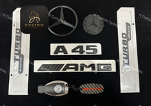 Load image into Gallery viewer, Matte Black A45 Badges Package For Mercedes AMG A45 W176 Exclusive Pack