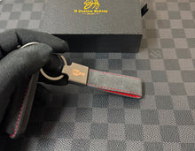 Load image into Gallery viewer, Luxury Alcantara and Nappa Leather Key Fob Cover Case Keychain Pack Fit For Land Rover Range Rover SVR Model Custom Made Exclusive Gift