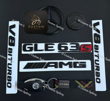 Load image into Gallery viewer, Matte Black GLE63S Full Badges Package For Mercedes GLE63S W166 2016-2019 Exclusive Pack