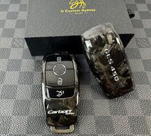 Load image into Gallery viewer, Premium Genuine Forged Carbon Fiber Key Fob Cover Case For Mercedes GLS450 GLS400d GLS Class Exclusive Made