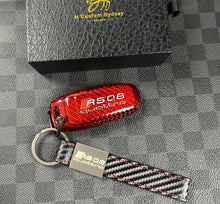 Load image into Gallery viewer, Special Edition RSQ8 Genuine Carbon Fiber Key Cover Keyring Package for Audi RSQ8 Exclusive Made