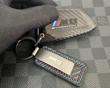 Load image into Gallery viewer, Luxury Genuine Carbon Fiber Keyring Key Fob Cover Kit For BMW M8 Competition Custom Made Exclusive Edition