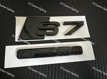 Load image into Gallery viewer, Gloss Black S7 Badges Package For Audi S7 4K 2019-2024 Exclusive Pack