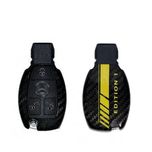 Load image into Gallery viewer, Edition 1 Premium Genuine Carbon Fiber Keychain Key Fob Cover Pack For Mercedes AMG Edotion 1 Models Exclusive Made