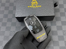 Load image into Gallery viewer, Premium Genuine Carbon Fiber Key Fob Cover Case Fit For Mercedes AMG Model A C E GLA GLB GLC GLE GLS G GT Class Custom Made Exclusive Edition One