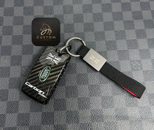 Load image into Gallery viewer, Carbon Edition Premium Carbon Fiber Key Fob Cover Set For Land Rover Range Rover Defender Discovery Evoque Velar Exclusive Made