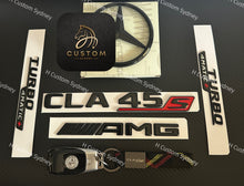 Load image into Gallery viewer, Gloss Black CLA45S Full Badges Package For Mercedes CLA45S C118 Exclusive Pack