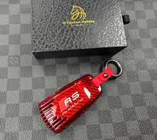 Load image into Gallery viewer, RS Premium Fiber Key Fob Cover For Audi RS4 RS5 TTRS R8 Custom Made