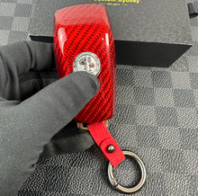 Load image into Gallery viewer, Premium Fiber Key Fob Cover Set For Mercedes C63s E63s GLC63s GLE63s GT63S AMG Model