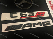 Load image into Gallery viewer, C63S Gloss Black Badges Emblems Package For W205 C205 S205 A205 2019-2023 Exclusive Pack