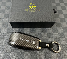 Load image into Gallery viewer, GLC300 Premium Genuine Carbon Fiber Key Fob Cover Keychain Pack For Mercedes GLC300 X253 C253 Models 2019-2023 Exclusive Made Carbon Edition