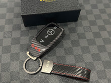 Load image into Gallery viewer, Premium Carbon Fiber Key Fob Cover & Keychain Set – Fits Mercedes G63 AMG 2019-2025 Exclusive Edition