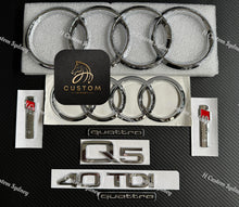 Load image into Gallery viewer, OEM Chrome Q5 45TFSI 40TDI Badges Package For Audi Q5 FY 2018-2023 Models