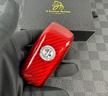 Load image into Gallery viewer, Premium Fiber Key Fob Cover Set For Mercedes C63s E63s GLC63s GLE63s GT63S AMG Model