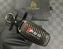 Load image into Gallery viewer, Genuine Carbon Fiber Key Fob Cover Case For Audi RS4 RS5 RS6 RS7 S4 S5 S6 S7 S8 SQ5 R8 Old Models