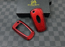Load image into Gallery viewer, Premium Genuine Carbon Fiber Key Fob Cover Keychain Pack For Ford Mustang Exclusive Edition