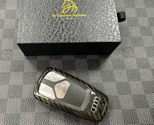 Load image into Gallery viewer, Premium Carbon Fiber Key FOB Cover Case For Audi RS4 RS5 S4 S5 SQ5 SQ7 TTRS Custom Made Exclusive Gift