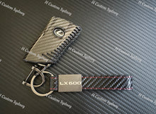 Load image into Gallery viewer, LX600 Genuine Carbon Fiber Keyring Key Fob Cover For Lexus LX600 Model Custom Made Exclusive Gift