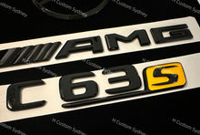 Load image into Gallery viewer, Custom Gloss Black C63S Badges Package For Mercedes C63s W205 C205 S205 2015-2018 Models