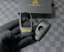Load image into Gallery viewer, Premium Carbon Fiber Key Fob Cover Set For Mercedes C63s E63s GLC63s GLE63s GT63S AMG Model Exclusive AMG Edition One Pack