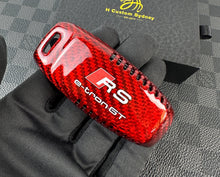 Load image into Gallery viewer, RS Etron GT Premium Fiber Key Fob Cover Pack For Audi RS etron GT Exclusive Pack