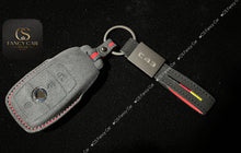 Load image into Gallery viewer, Premium Alcantara Leather Key Fob Cover Case For Mercedes AMG C63s C43 model Custom Made Exclusive Gift